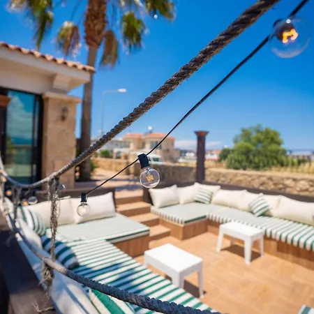 Poolside Bar Sea Views Atalky Villa Klepini